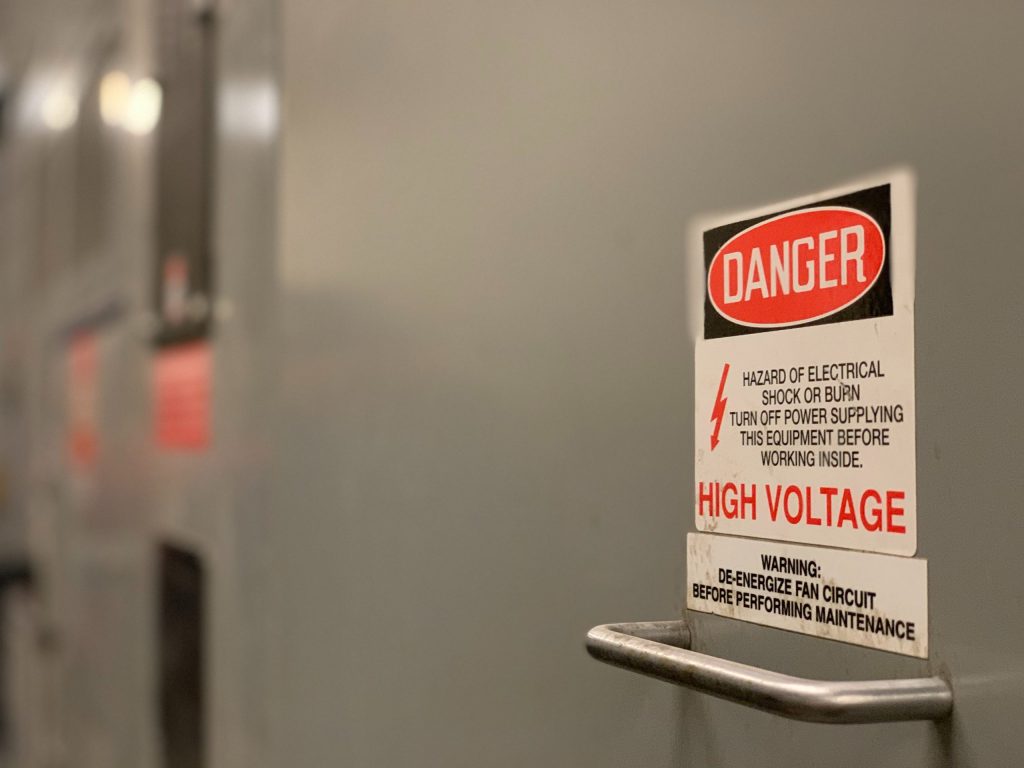 Arc Flash risk label highlighting danger