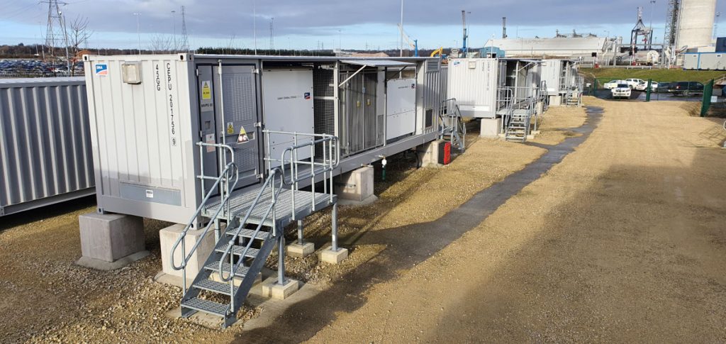 A battery storage facility