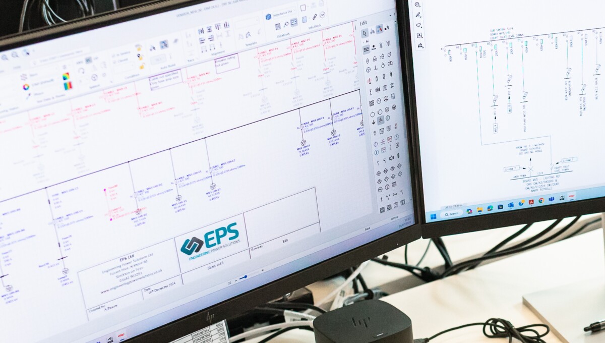 SLD on-screen featuring the EPS logo